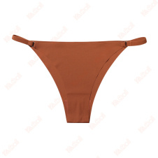 reddish orange nylon fitted panties